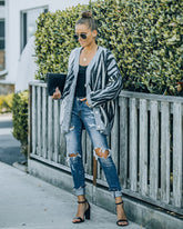 Zooley – Lässige Strickjacke mit Knopfleiste vorne